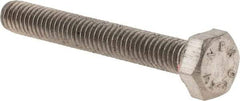 Value Collection - M4x0.70mm Metric Coarse, 30mm Length Under Head Hex Head Cap Screw - Fully Threaded, Grade 18-8 & Austenitic A2 Stainless Steel, 7mm Hex - Caliber Tooling