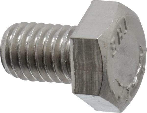 Value Collection - M8x1.25mm Metric Coarse, 12mm Length Under Head Hex Head Cap Screw - Fully Threaded, Grade 18-8 & Austenitic A2 Stainless Steel, 13mm Hex - Caliber Tooling