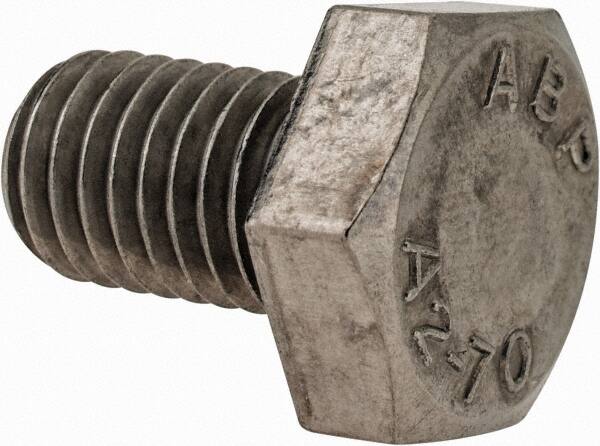 Value Collection - M10x1.50mm Metric Coarse, 16mm Length Under Head Hex Head Cap Screw - Fully Threaded, Grade 18-8 & Austenitic A2 Stainless Steel, 17mm Hex - Caliber Tooling