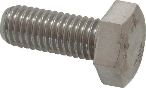 Value Collection - M10x1.50mm Metric Coarse, 25mm Length Under Head Hex Head Cap Screw - Fully Threaded, Grade 18-8 & Austenitic A2 Stainless Steel, 17mm Hex - Caliber Tooling