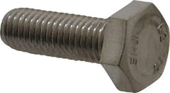 Value Collection - M10x1.50mm Metric Coarse, 30mm Length Under Head Hex Head Cap Screw - Fully Threaded, Grade 18-8 & Austenitic A2 Stainless Steel, 17mm Hex - Caliber Tooling