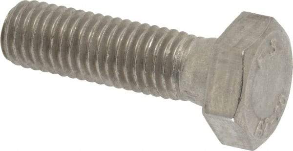 Value Collection - M10x1.50mm Metric Coarse, 35mm Length Under Head Hex Head Cap Screw - Partially Threaded, Grade 18-8 & Austenitic A2 Stainless Steel, 17mm Hex - Caliber Tooling