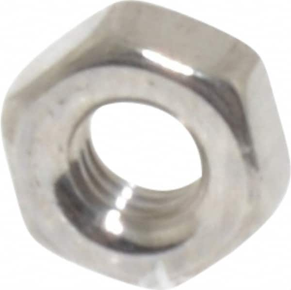 Value Collection - M3x0.50 Stainless Steel Right Hand Hex Nut - 5.5mm Across Flats, 2.4mm High, Uncoated - Caliber Tooling