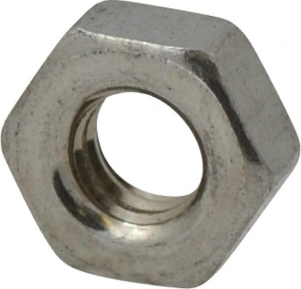 Value Collection - M4x0.70 Stainless Steel Right Hand Hex Nut - 7mm Across Flats, 3.2mm High, Uncoated - Caliber Tooling