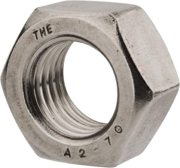 Value Collection - M24x3.00 Stainless Steel Right Hand Hex Nut - 36mm Across Flats, 19mm High, Uncoated - Caliber Tooling