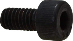 Value Collection - M4x0.70 Metric Coarse Hex Socket Drive, Socket Cap Screw - Grade 12.9 Alloy Steel, Black Oxide Finish, Fully Threaded, 8mm Length Under Head - Caliber Tooling