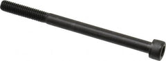 Value Collection - M6x1.00 Metric Coarse Hex Socket Drive, Socket Cap Screw - Grade 12.9 Alloy Steel, Black Oxide Finish, Partially Threaded, 80mm Length Under Head - Caliber Tooling