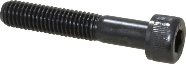 Value Collection - M8x1.25 Metric Coarse Hex Socket Drive, Socket Cap Screw - Grade 12.9 Alloy Steel, Black Oxide Finish, Partially Threaded, 45mm Length Under Head - Caliber Tooling