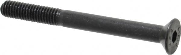 Value Collection - M5x0.80 Metric Coarse Hex Socket Drive, 90° Flat Screw - Grade 12.9 Alloy Steel, Black Oxide Finish, Partially Threaded, 50mm OAL - Caliber Tooling