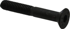 Value Collection - M6x1.00 Metric Coarse Hex Socket Drive, 90° Flat Screw - Grade 12.9 Alloy Steel, Black Oxide Finish, Partially Threaded, 40mm OAL - Caliber Tooling