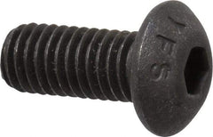 Value Collection - M5x0.80 Metric Coarse Hex Socket Drive, Button Screw - Grade 12.9 Alloy Steel, Black Oxide Finish, Fully Threaded, 12mm Length Under Head - Caliber Tooling