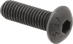 Value Collection - M5x0.80 Metric Coarse Hex Socket Drive, Button Screw - Grade 12.9 Alloy Steel, Black Oxide Finish, Fully Threaded, 16mm Length Under Head - Caliber Tooling