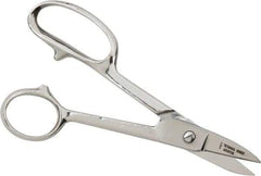 Heritage Cutlery - 1-3/8" LOC, 7" OAL Chrome Plated High Leverage Shears - Right Hand, Chrome Plated Straight Handle, For General Purpose Use - Caliber Tooling