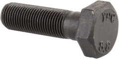 Value Collection - M10x1.00mm Metric Fine, 35mm Length Under Head Hex Head Cap Screw - Partially Threaded, Grade 8.8 Steel, Uncoated, 17mm Hex - Caliber Tooling