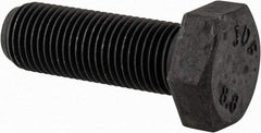 Value Collection - M12x1.25mm Metric Fine, 35mm Length Under Head Hex Head Cap Screw - Fully Threaded, Grade 8.8 Steel, Uncoated, 19mm Hex - Caliber Tooling