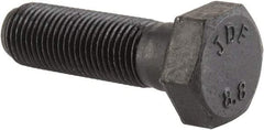 Value Collection - M12x1.25mm Metric Fine, 40mm Length Under Head Hex Head Cap Screw - Partially Threaded, Grade 8.8 Steel, Uncoated, 19mm Hex - Caliber Tooling