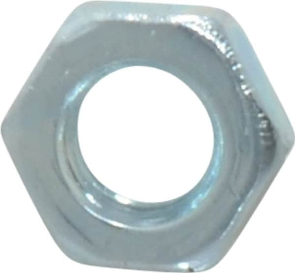 Value Collection - M6x1.00 Steel Right Hand Hex Jam Nut - 10mm Across Flats, 3.2mm High, Zinc-Plated Finish - Caliber Tooling