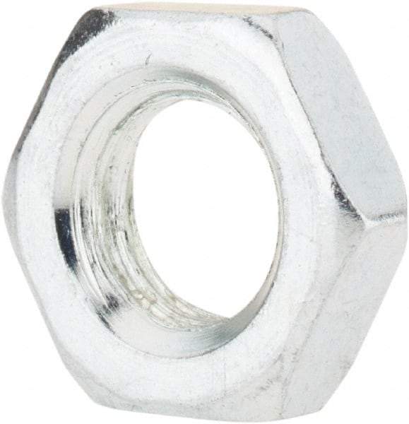 Value Collection - M12x1.75 Steel Right Hand Hex Jam Nut - 19mm Across Flats, 6mm High, Zinc-Plated Finish - Caliber Tooling