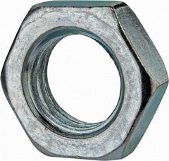 Value Collection - M24x3.00 Steel Right Hand Hex Jam Nut - 36mm Across Flats, 12mm High, Zinc-Plated Finish - Caliber Tooling