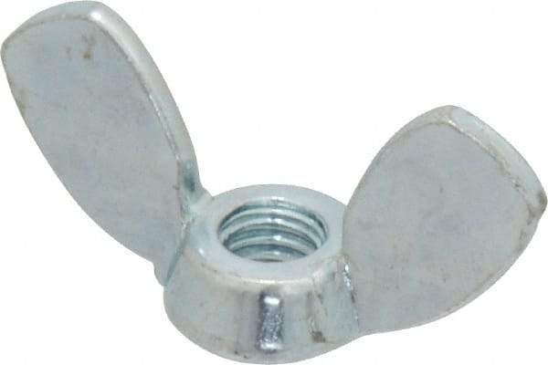 Value Collection - M6x1.00, Zinc Plated, Iron Standard Wing Nut - 2.7mm Wing Span, 15mm Wing Span - Caliber Tooling