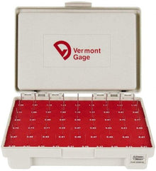 Vermont Gage - 55 Piece, 0.21-1.29 mm Diameter Plug and Pin Gage Set - Plus 0.01 mm Tolerance, Class ZZ - Caliber Tooling