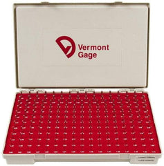 Vermont Gage - 185 Piece, 1.31-4.99 mm Diameter Plug and Pin Gage Set - Plus 0.01 mm Tolerance, Class ZZ - Caliber Tooling