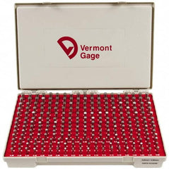 Vermont Gage - 250 Piece, 5-9.98 mm Diameter Plug and Pin Gage Set - Plus 0.01 mm Tolerance, Class ZZ - Caliber Tooling