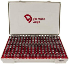 Vermont Gage - 200 Piece, 10.01-13.99 mm Diameter Plug and Pin Gage Set - Plus 0.01 mm Tolerance, Class ZZ - Caliber Tooling