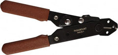 Paramount - 24 to 10 AWG Capacity Wire Stripper - 5" OAL, Plastic Dipped Handle - Caliber Tooling