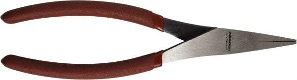 Paramount - 8" OAL, 1-9/16" Jaw Length x 5/8" Jaw Width, Duckbill Pliers - Serrated Jaw, Plastic Dipped Handles - Caliber Tooling