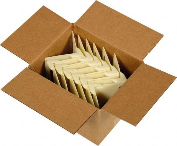 Vestil - 3-7/8" Long x 3-7/8" Wide x 5-3/8" High x 7/64" Thick Edge Guard - White, Cardboard Box, 12 Piece - Caliber Tooling