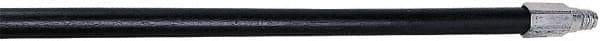 Rubbermaid - 60 x 1-1/16" Wood Handle for Push Brooms - Threaded Connection, Black - Caliber Tooling