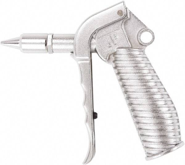 Value Collection - 230 Max psi Quiet Safety Nozzle Pistol Grip Blow Gun - 1/4 NPT Inlet, Chrome Plated Aluminum - Caliber Tooling