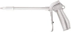 Value Collection - 230 Max psi Adjustable Safety Nozzle Adjustable Air Blow Gun - 1/4 NPT Inlet, 12" Tube Length, Chrome Plated Aluminum - Caliber Tooling