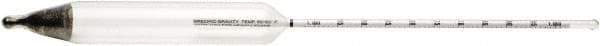 H-B Instruments - 330mm Long, Steel Specific Gravity Hydrometer - 1.05/1.10 Specific Gravity - Caliber Tooling