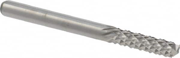 M.A. Ford - 1/8" Diam, 1/2" LOC, End Mill End, Solid Carbide Diamond Pattern Router Bit - 1-1/2" OAL, 1/8" Shank Diam - Caliber Tooling