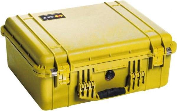 Pelican Products, Inc. - 17-13/64" Wide x 8-13/32" High, Clamshell Hard Case - Yellow, Polyethylene - Caliber Tooling