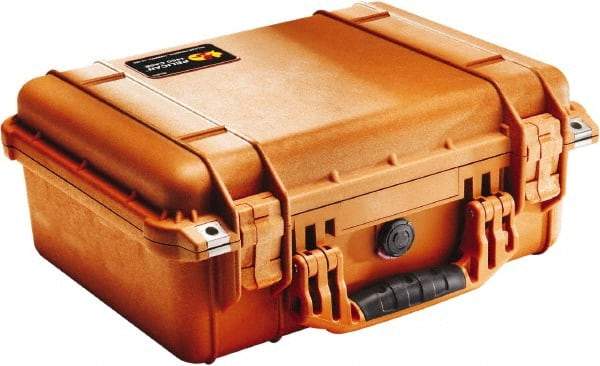 Pelican Products, Inc. - 13" Wide x 6-53/64" High, Clamshell Hard Case - Orange, Polyethylene - Caliber Tooling