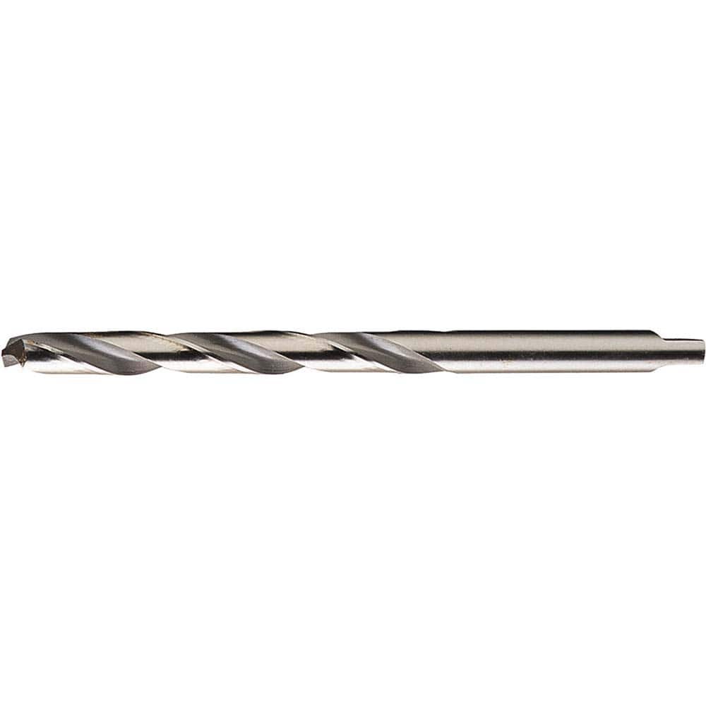 Taper Length Drill Bit: 118 ° Bright/Uncoated, 7″ OAL, RH Cut, Spiral Flute, Straight Shank, Series 2745