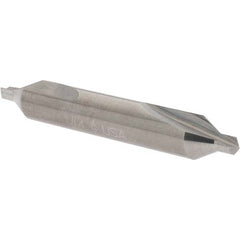 Cleveland - #4 Plain Cut 60° Incl Angle Solid Carbide Combo Drill & Countersink - Caliber Tooling