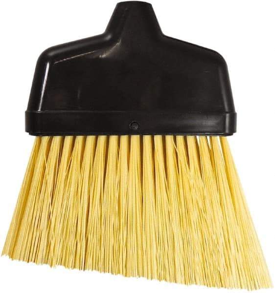 Unger - 6-3/8" Wide, Yellow Synthetic Bristles, Angled Broom - Flagged, Water Resistant - Caliber Tooling