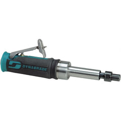 Dynabrade - 1/4" Collet, Straight Handle, Air Extended Length Die Grinder - 25,000 RPM, Front Exhaust, 20 CFM, 0.4 hp, 90 psi, 1/4" Inlet - Caliber Tooling