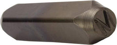 C.H. Hanson - 5/8" Character Size, M Character, Heavy Duty Individual Steel Stamp - Caliber Tooling