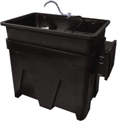 Graymills - Free Standing Water-Based Parts Washer - 30 Gal Max Operating Capacity, HDPE Tank, 43" Long - Caliber Tooling