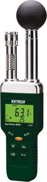 Extech - Thermometer/Hygrometers & Barometers Type: Heat Stress WBGT Meter Minimum Relative Humidity (%): 1 - Caliber Tooling