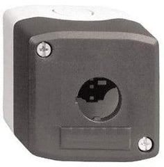 Schneider Electric - 1 Hole, 22mm Hole Diameter, Polycarbonate Pushbutton Switch Enclosure - 13, 4X NEMA Rated - Caliber Tooling