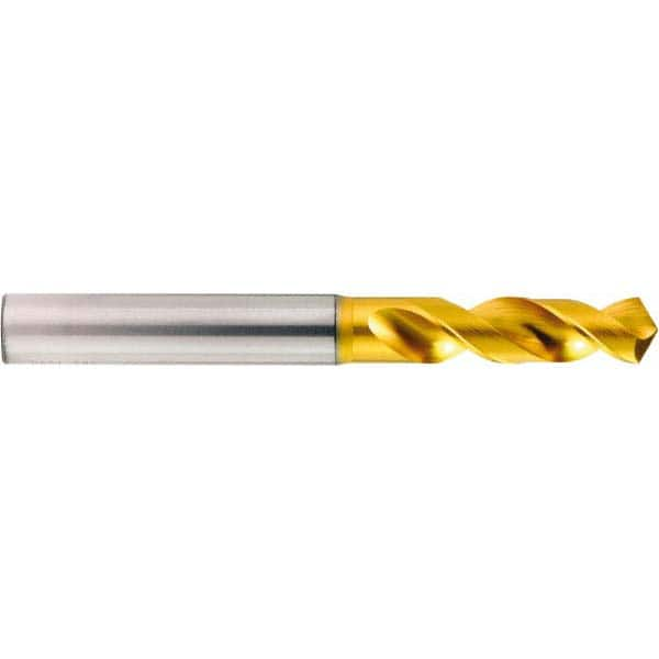 Screw Machine Length Drill Bit: 0.0785″ Dia, 140 °, Vanadium High Speed Steel TiAlN Finish, Right Hand Cut, Spiral Flute, Straight-Cylindrical Shank, Series 1100