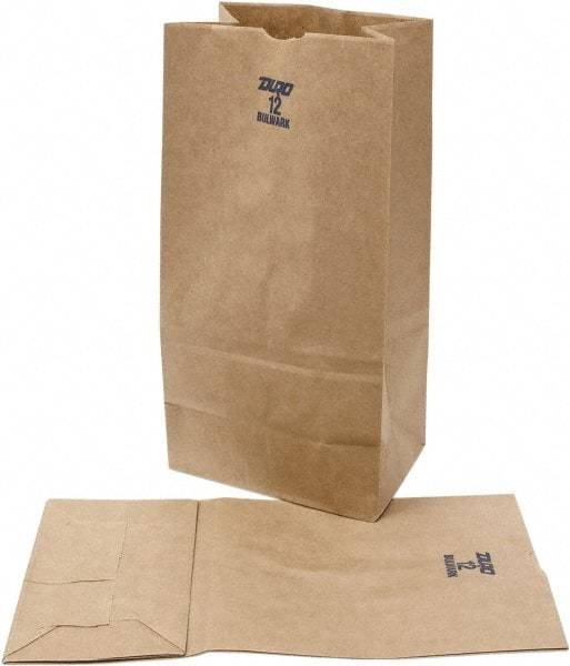 DURO BAG MFR - Kraft Grocery Bag - 7-1/16 x 4-1/2 x 13-3/4, Brown - Caliber Tooling