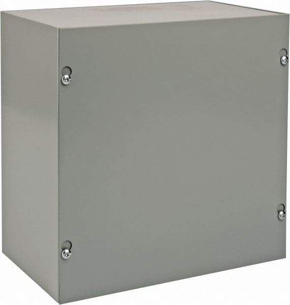 nVent Hoffman - Steel Junction Box Enclosure Screw Flat Cover - NEMA 1, 10" Wide x 10" High x 6" Deep - Caliber Tooling