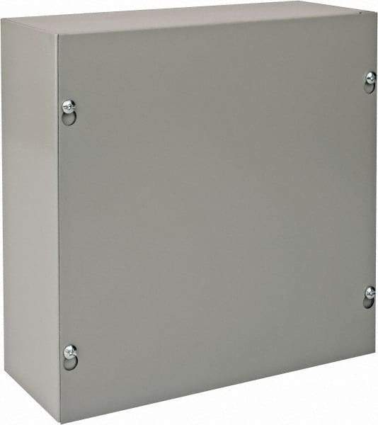 nVent Hoffman - Steel Junction Box Enclosure Screw Flat Cover - NEMA 1, 10" Wide x 10" High x 4" Deep - Caliber Tooling